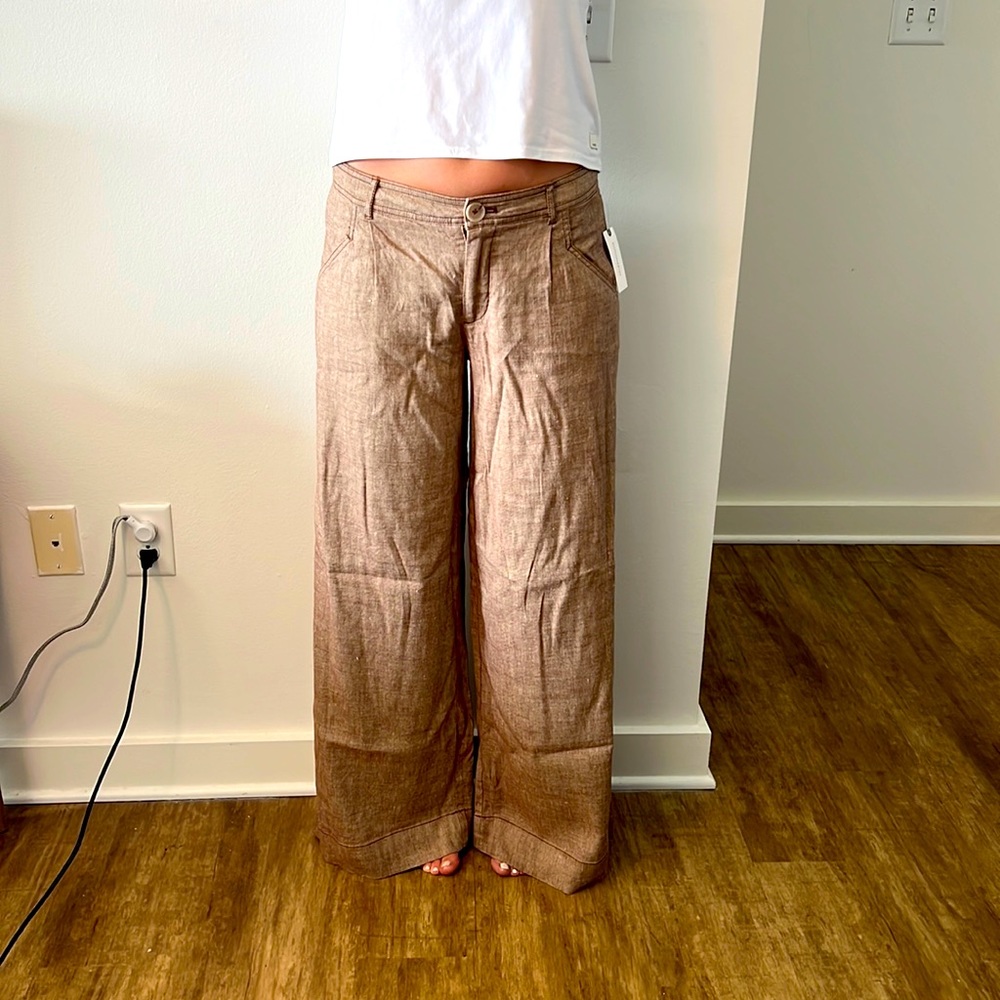 Anthropologie Pants Neutral Wide Leg
